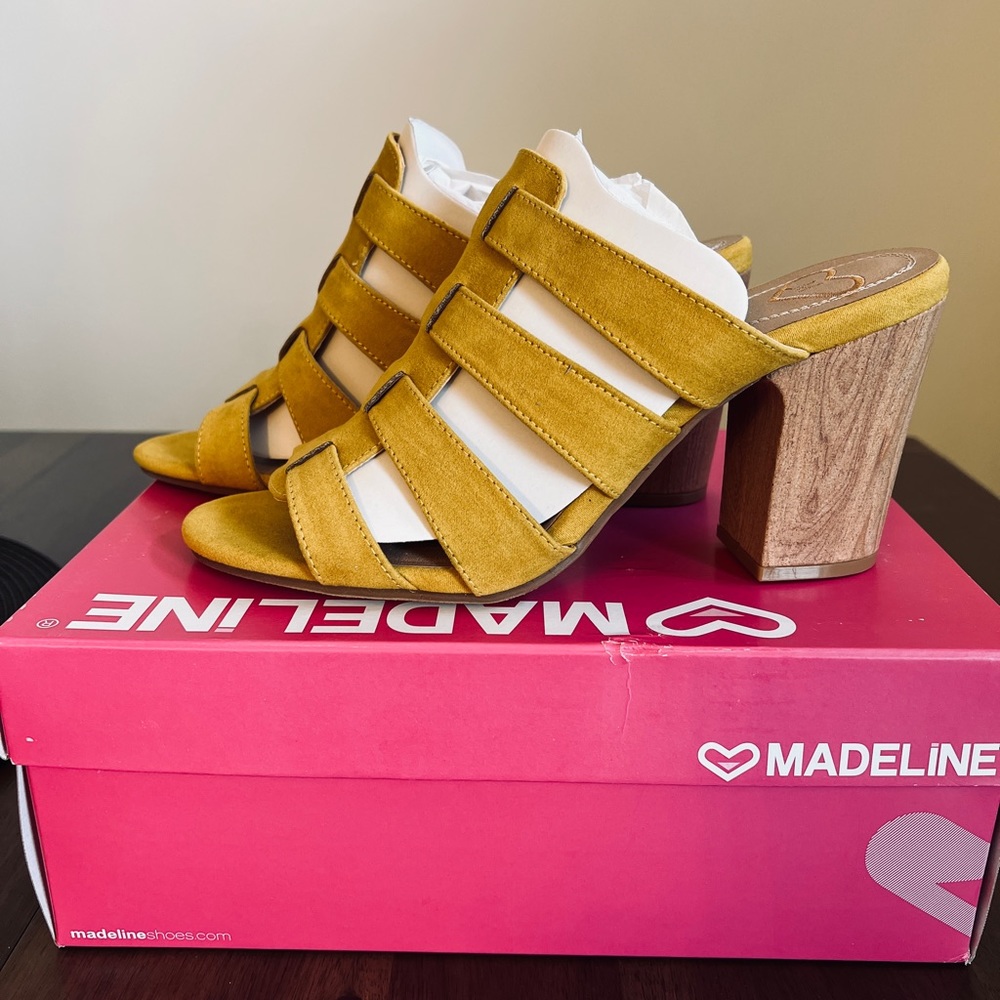 Madeline Novelette Women’s Slip On Mule In Chinese Yellow Size 10M. - Picture 7 of 9